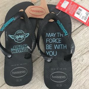 Havaianas Star Wars flip flops, NWT